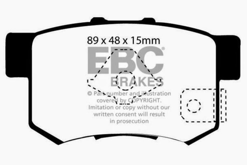 EBC 10-12 Acura RDX 2.3 Turbo Ultimax2 Rear Brake Pads EBC Brake Pads - OE  AXOPROS
