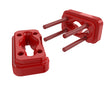 Prothane Dodge Ram 5.9 Cummins Motor Mount Insert Kit - Red Prothane Bushing Kits  AXOPROS
