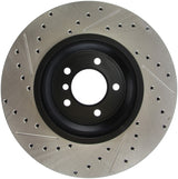 StopTech 07-09 BMW 335 (E90/E92/E93) Slotted & Drilled Left Front Rotor Stoptech Brake Rotors - Slot & Drilled  AXOPROS