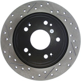 StopTech 09-10 Acura TSX / 08-10 Honda Accord Coupe/05-10 Sedan Right Rear Slotted & Drilled Rotor Stoptech Brake Rotors - Slot & Drilled  AXOPROS