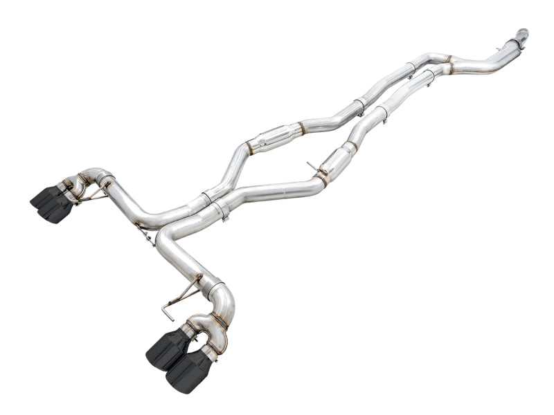 AWE Tuning 2019+ BMW M340i (G20) Track Edition Exhaust - Quad Diamond Black Tips AWE Tuning Catback  AXOPROS