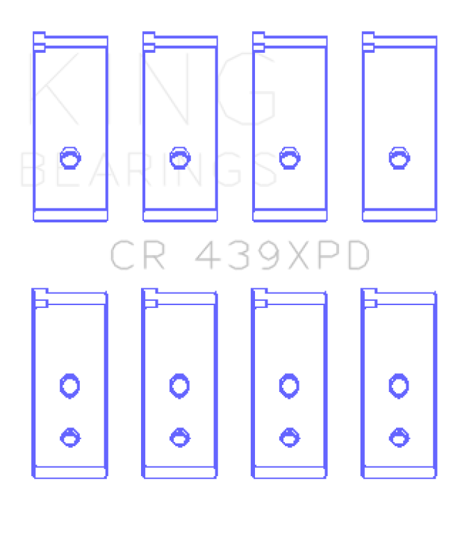 King Honda B-Series Dowel Performance Rod Bearing Set - Size STD King Engine Bearings Bearings  AXOPROS