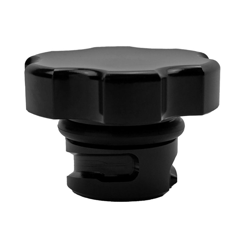Wehrli 2001+ GM Duramax LB7/LLY/LBZ/LMM/LML/L5P Billet Oil Fill Cap - Black Anodized Wehrli Oil Fill Tubes  AXOPROS