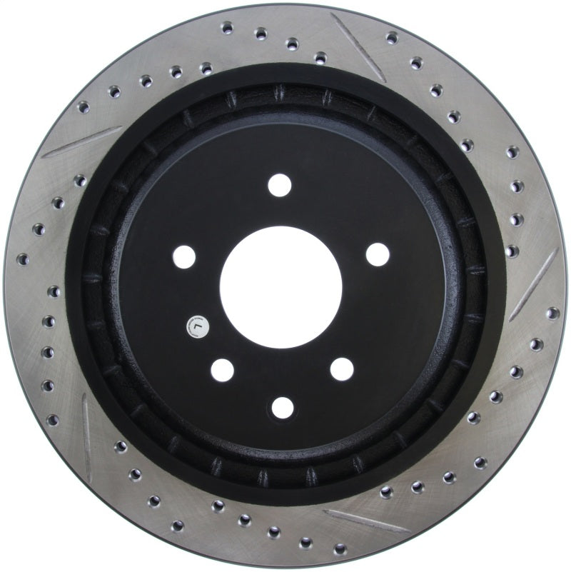 StopTech Infiniti G37 / Nissan 370Z SportStop Slotted & Drilled Rear Left Rotor Stoptech Brake Rotors - Slot & Drilled  AXOPROS