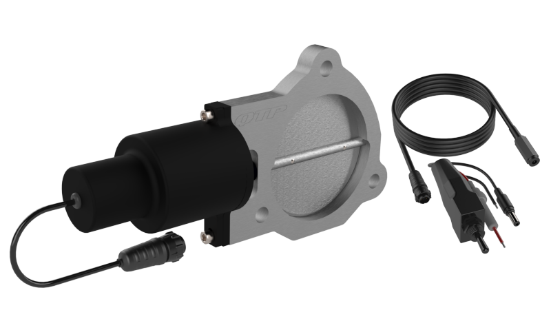 QTP 3.5in Bolt-On QTEC Electric Cutout Valve - Single QTP Exhaust Cutouts  AXOPROS