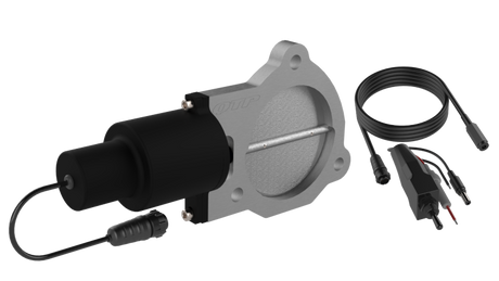 QTP 3.5in Bolt-On QTEC Electric Cutout Valve - Single - AXOPROS