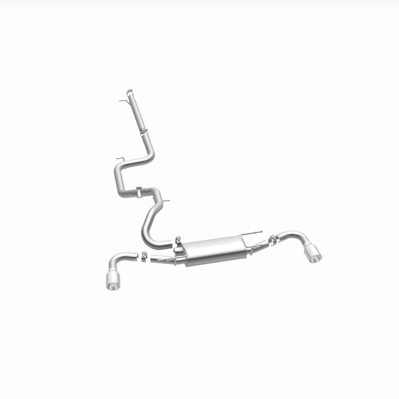 MagnaFlow 10-12 Mazda 3 L4 2.5L Hatchback Split Rear Exit Stainless Cat Back Performance Exhaust Magnaflow Catback  AXOPROS