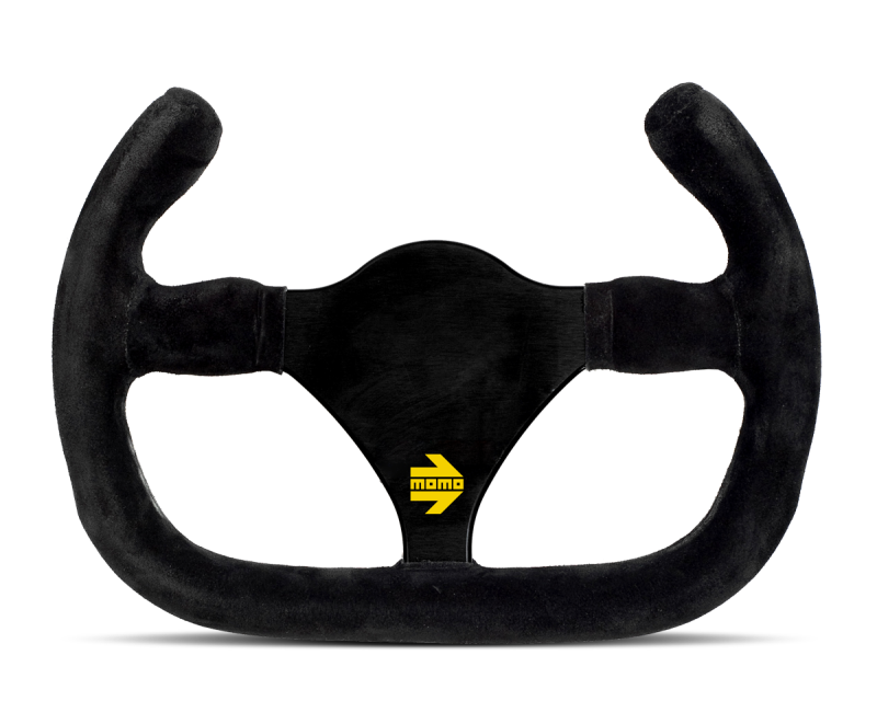 Momo MOD27/C Steering Wheel 270 mm -  Black Suede/Black Spokes MOMO Steering Wheels  AXOPROS