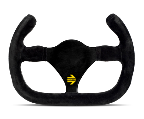 Momo MOD27/C Steering Wheel 270 mm -  Black Suede/Black Spokes MOMO Steering Wheels  AXOPROS