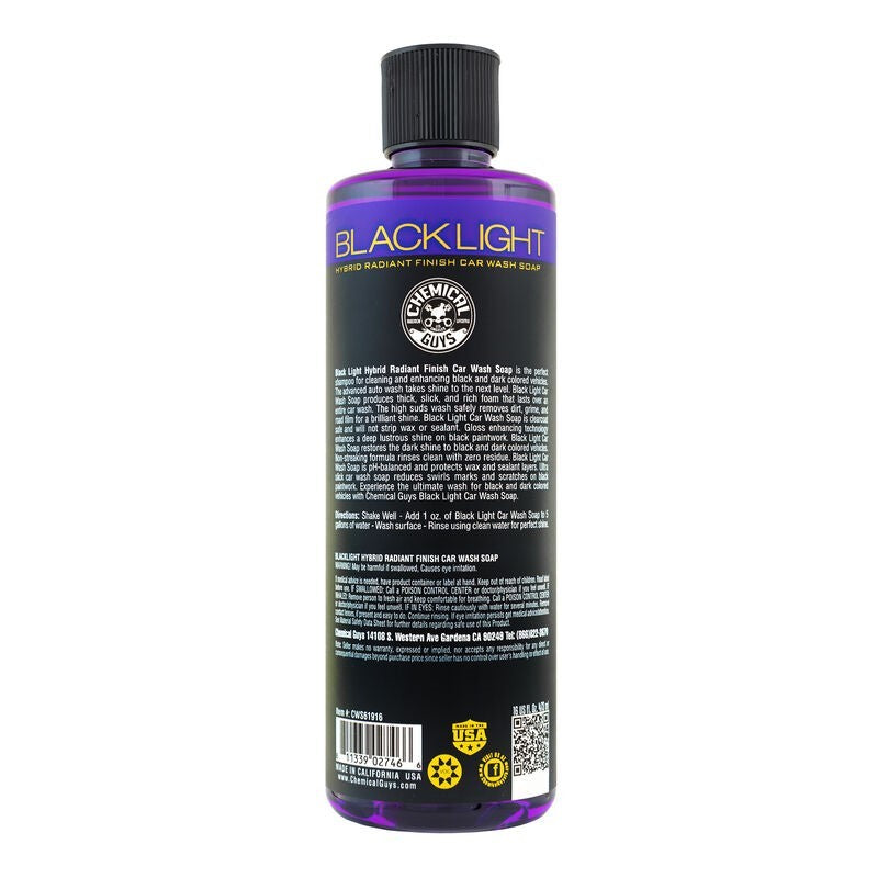 Chemical Guys Black Light Hybrid Radiant Finish Car Wash Soap - 16oz Chemical Guys Washes & Soaps  AXOPROS