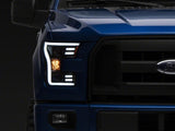 Raxiom Raxiom 15-17 Ford F-150 G3 Projector Headlights w/ LED Accent- Black Housing (Clear Lens) Headlights aftermarket performance part