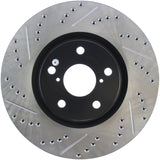 StopTech 5/93-98 Toyota Supra Turbo Right Front Slotted & Drilled Rotor Stoptech Brake Rotors - Slot & Drilled  AXOPROS