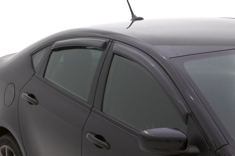 AVS 13-16 Dodge Dart Ventvisor Outside Mount Window Deflectors 4pc - Smoke AVS Wind Deflectors  AXOPROS