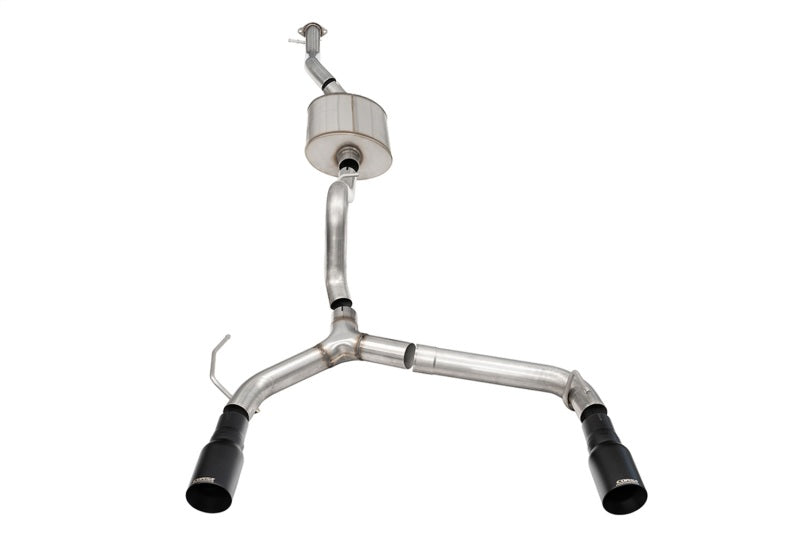 Corsa 21-25 Ford Bronco 2.7L 4-Door 2.75in Cat-Back Dual Rear Exhaust w/ 4in Straight-Cut Black Tips CORSA Performance Catback  AXOPROS