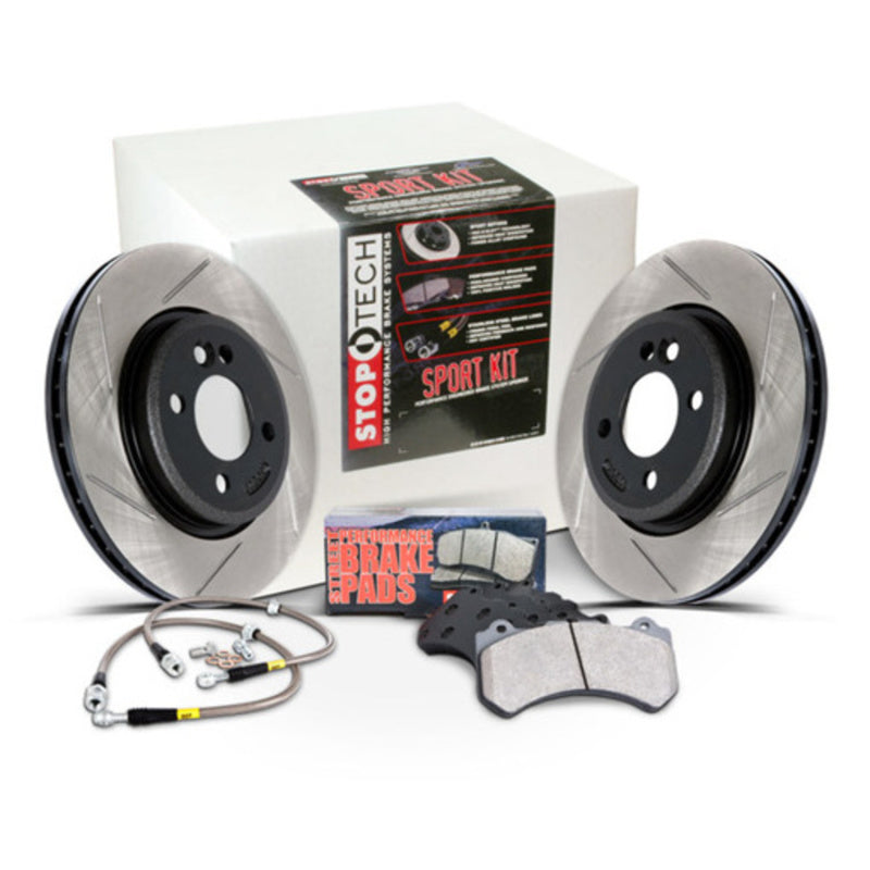 Sport Axle Pack, Slotted, Rear Stoptech Brake Rotors - Slotted  AXOPROS