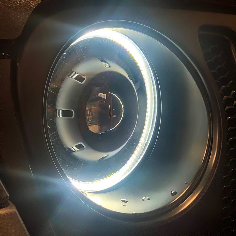 Oracle Jeep JL/Gladiator JT Oculus Bi-LED Projector Headlights - Amber/White Switchback SEE WARRANTY ORACLE Lighting Headlights  AXOPROS
