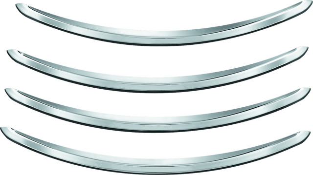 Kuryakyn Rear Fender Accents FLHX & FLTR Models Chrome Kuryakyn Exterior Trim  AXOPROS