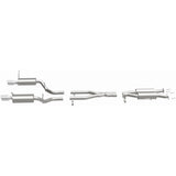 MagnaFlow 11-12 Dodge Durango V8 5.7L Dual Split Rear Exit Stainless Cat Back Performance Exhaust Magnaflow Catback  AXOPROS