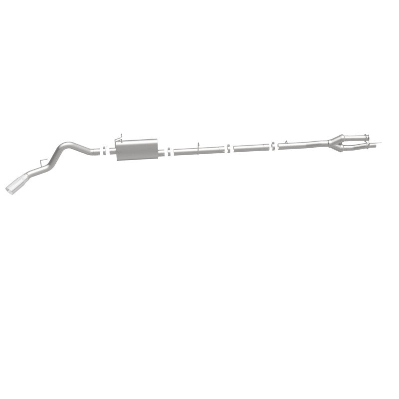 MagnaFlow Sys C/B 11-15 Ford Super Duty F250 6.2L EC CC, SS 3.5in Single Rear Pass Side Ext 5in Tip Magnaflow Catback  AXOPROS