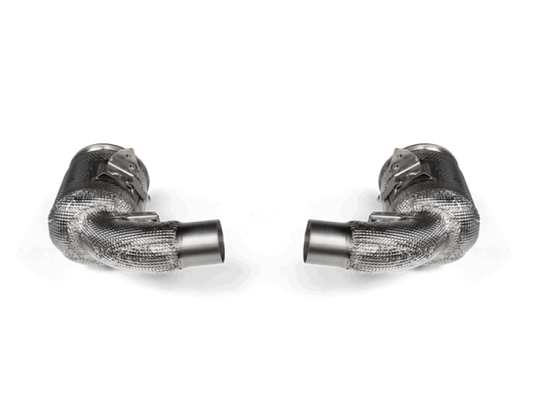 Akrapovic 20-21 Porsche 911 Turbo/Turbo S (992) Link Pipe Set w/Catalytic Converter (SS) Akrapovic Connecting Pipes  AXOPROS