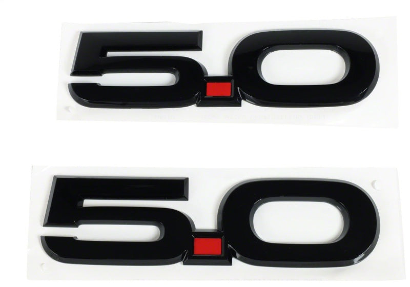 Ford Racing 15-17 Ford Mustang 5.0L Fender Emblem Black Ford Racing Other Body Components  AXOPROS
