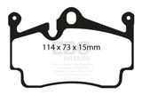 EBC 04-08 Porsche Boxster (Cast Iron Rotors only) 2.7 Yellowstuff Rear Brake Pads EBC Brake Pads - Performance  AXOPROS