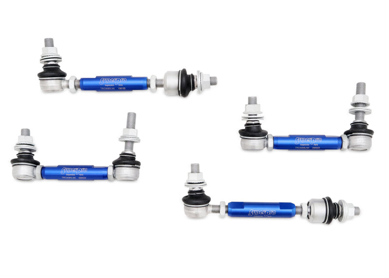 Superpro SuperPro 03-24 Toyota 4Runner HD Adjustable End Link Set (TRC1285L + TRC1285V) Sway Bar Endlinks aftermarket performance part