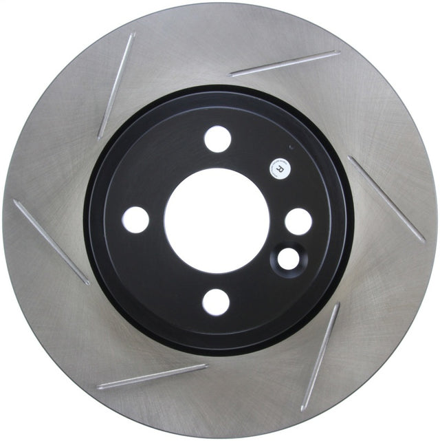 StopTech Power Slot 07-09 Base Cooper Front Right Rotor Stoptech Brake Rotors - Slotted  AXOPROS