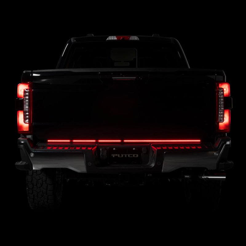 Putco 23-24 Ford SuperDuty F-250/F-350/F-450 60In Freedom Tailgate Bars w/ LED Taillamps Blade Putco Light Tailgate Bar  AXOPROS