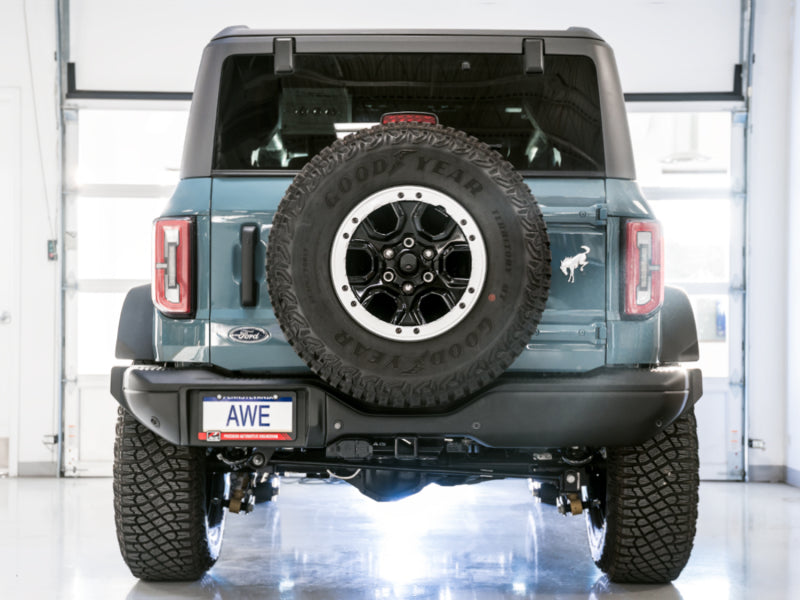 AWE Tuning 2021+ Ford Bronco 0FG Exhaust (No Tips) w/ Bash Guard AWE Tuning Catback  AXOPROS