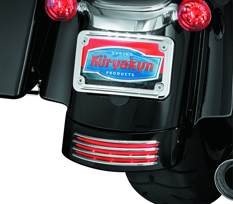 Kuryakyn Rear Fender Accents FLHX & FLTR Models Chrome Kuryakyn Exterior Trim  AXOPROS