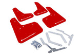 Rally Armor 12-19 Ford Focus ST / 16-19 RS Red Mud Flap w/White Logo Rally Armor Mud Flaps  AXOPROS
