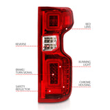 Anzo 19-21 Chevy Silverado Work Truck Full LED Tailights Chrome Housing Red Lens G2(w/C Light Bars) ANZO Tail Lights  AXOPROS