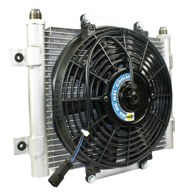 BD Diesel Xtrude Trans Cooler w/Fan 5.5in BD Diesel Transmission Coolers  AXOPROS