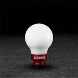 Cobb Subaru 5-Speed COBB Knob - White w/ Race Red COBB Shift Knobs  AXOPROS