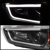 Spyder Dodge Charger 11-14 Projector Headlights Halogen - Light Tube DRL Blk PRO-YD-DCH11-LTDRL-BK SPYDER Headlights  AXOPROS