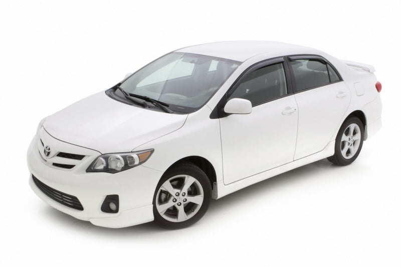 AVS 09-13 Toyota Corolla Ventvisor In-Channel Front & Rear Window Deflectors 4pc - Smoke AVS Wind Deflectors  AXOPROS