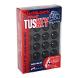 Project Kics 16 LUGS + 4 LOCKS Tuskey Black Bullock And Nut Set - 14X1.50 Project Kics Lug Nuts  AXOPROS