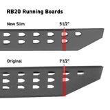 Go Rhino 2022 Toyota Tundra Crew Max RB20 Slim Running Board + Brackets - Bedliner Coating Go Rhino Running Boards  AXOPROS