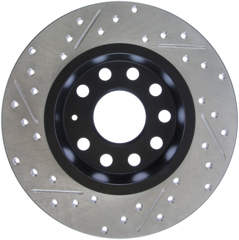 StopTech Slotted & Drilled Sport Brake Rotor Stoptech Brake Rotors - Slot & Drilled  AXOPROS