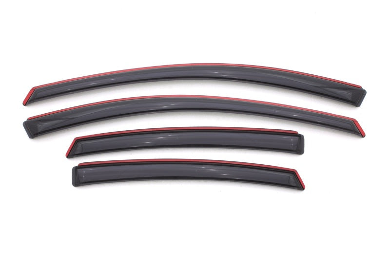 AVS 13-16 Dodge Dart Ventvisor In-Channel Front & Rear Window Deflectors 4pc - Smoke AVS Wind Deflectors  AXOPROS