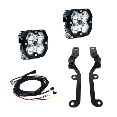 Baja Designs Baja Designs 19-24 Chevy Silverado 1500 Squadron Pro 2.0 A-Pillar Kit (Spot) - Clear Light Bars & Cubes aftermarket performance part