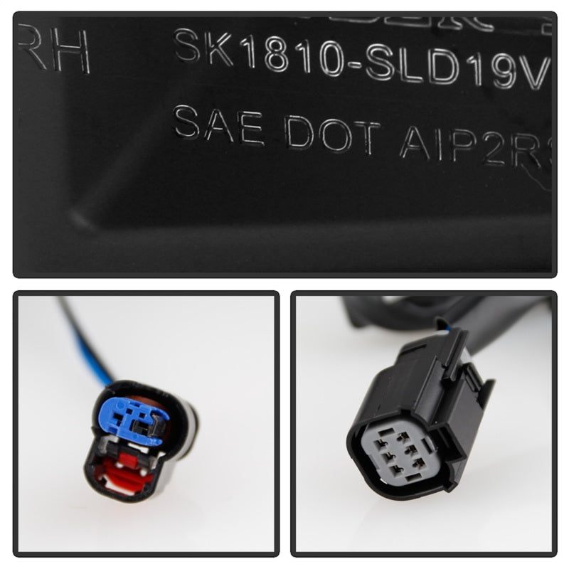Spyder Chevy Silverado 19-20 (Do Not Fit Halogen Model) LED Tail Light Blk ALT-YD-CS19LED-BK SPYDER Tail Lights  AXOPROS