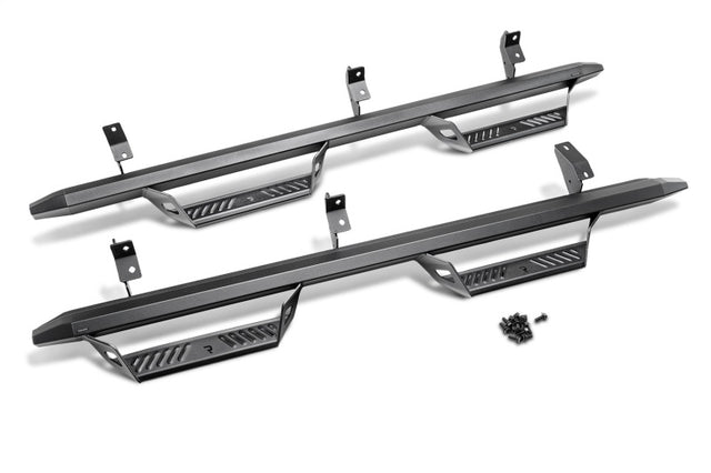 N-Fab Predator Pro 19-20 Chevy/GMC 1500 Crew Cab - Cab Length - Tex. Black N-Fab Nerf Bars  AXOPROS