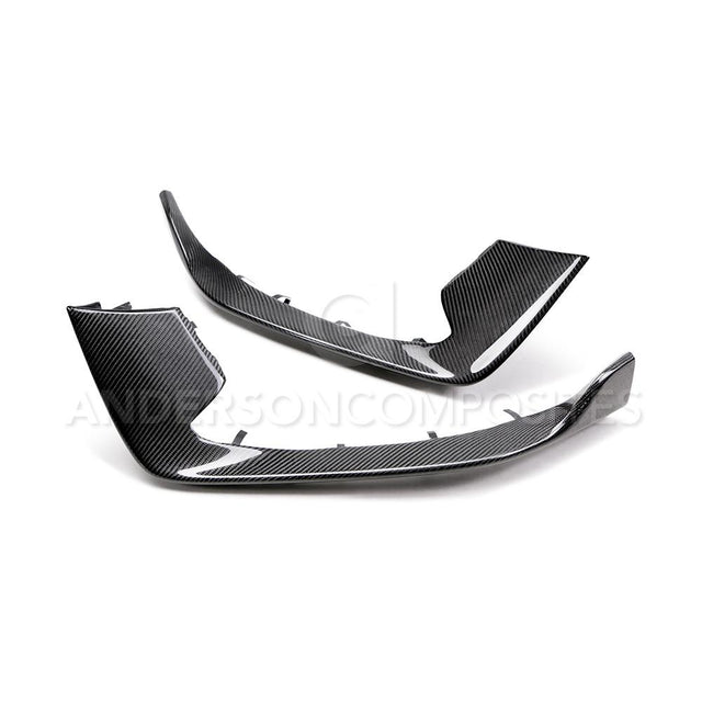 Anderson Composites AC-FBI15MU350 Carbon Fiber Front Bumper Inserts For 2015-2020 Ford Mustang Shelby GT350 Anderson Composites Bumper Insert  AXOPROS
