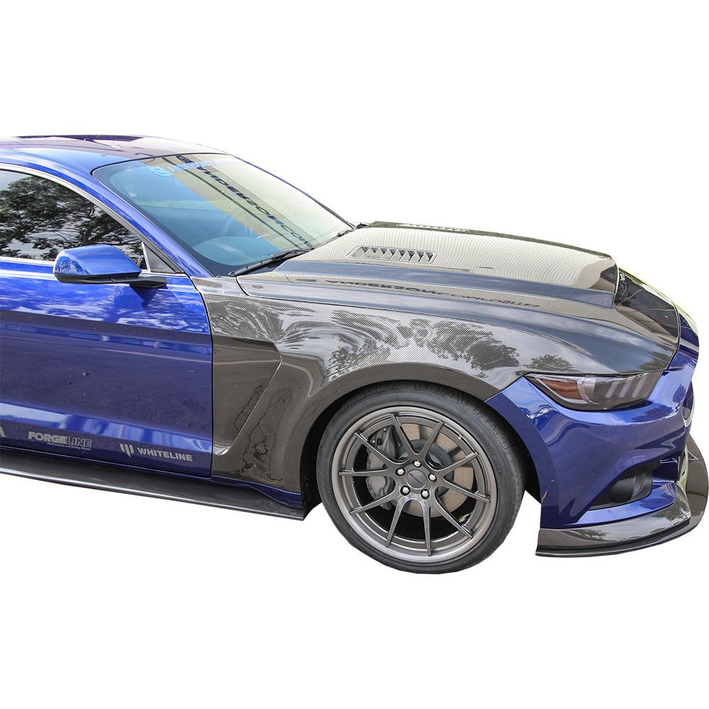 Anderson Composites AC-FF15FDMU-GR Type-GR (GT350 Style) Carbon Fiber Fenders For 2015-2017 Ford Mustang (pair) Anderson Composites Fender  AXOPROS