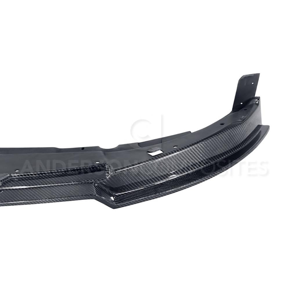 Anderson Composites AC-FL1213FDGT-GT Type-GT Carbon Fiber Front Chin Spoiler For 2010-2014 Ford Mustang Shelby GT500 Anderson Composites Aero Splitter  AXOPROS