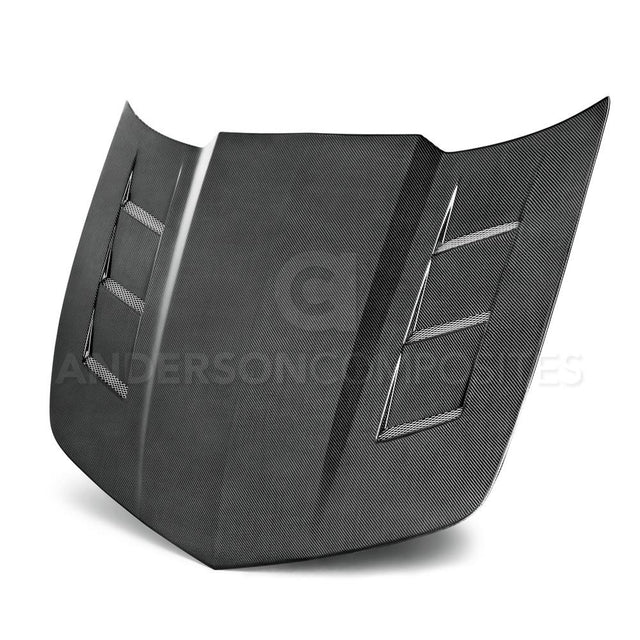 Anderson Composites AC-HD1011CHCAM-TSII Type-TSII Carbon Fiber Hood For 2010-2015 Chevrolet Camaro Anderson Composites Hood  AXOPROS
