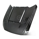 Anderson Composites AC-HD15FDMU-AB-DS Ram Air Double Sided Carbon Fiber Hood For 2015-2017 Ford Mustang Anderson Composites Hood  AXOPROS