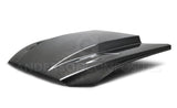 Anderson Composites AC-HD15FDMU-CJ-DS Type-CJ Double Sided Carbon Fiber 3 Inch Cowl Hood For 2015-2017 Ford Mustang Anderson Composites Hood  AXOPROS
